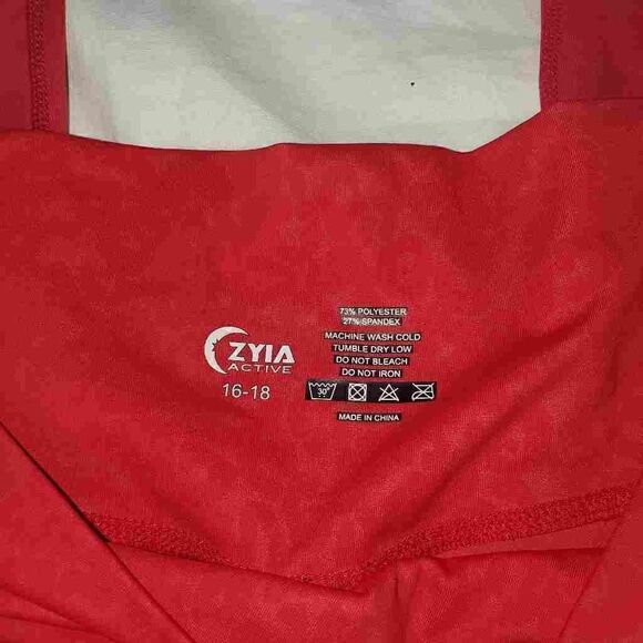 Zyia Active Red Animal print legging 16-18 - Picture 9 of 10